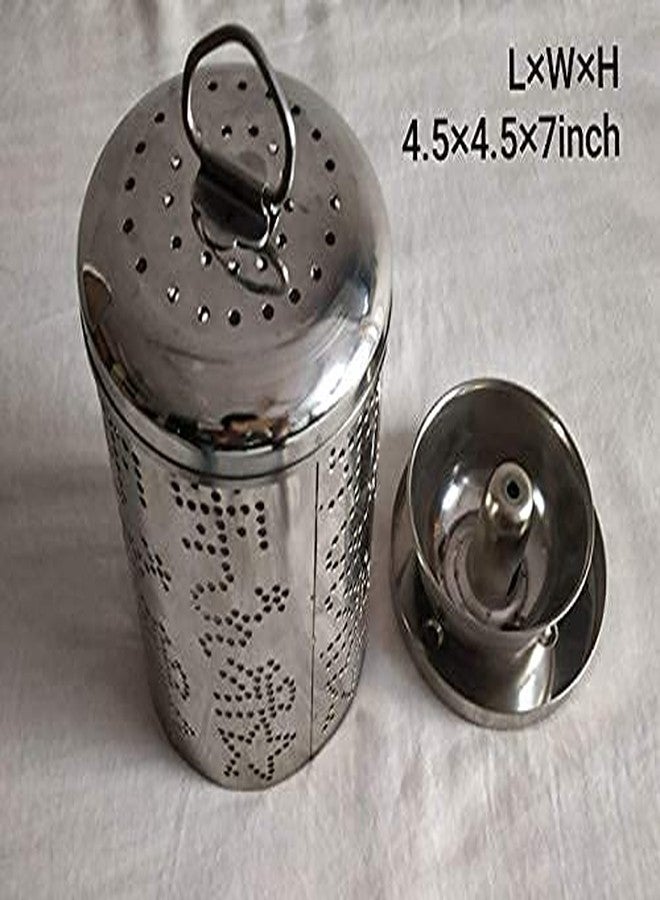 Va Sun Ethnic Stainless Steel Akhand Jyot Diya, Made in India, by S K Metal - Image 2